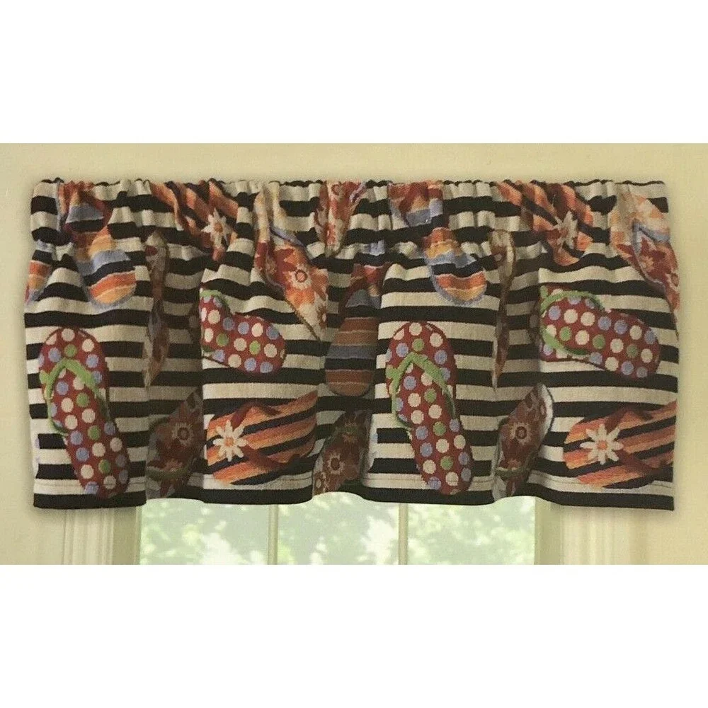 Flip Flop Tapestry Window Valance 54x15